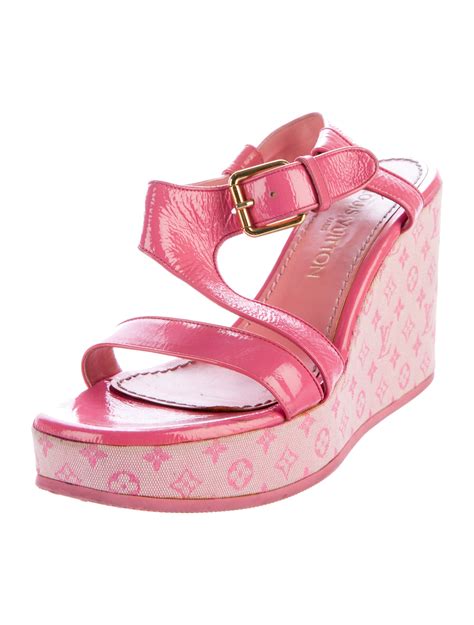 louis vuitton wedge sandals replica|Louis Vuitton slip on sandals.